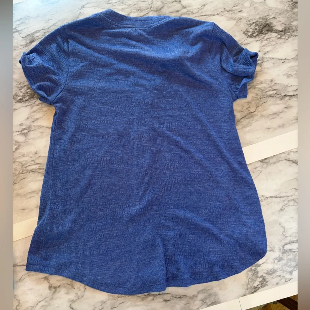 Cable & Gauge blue button down Top SIZE S - Picture 4 of 5